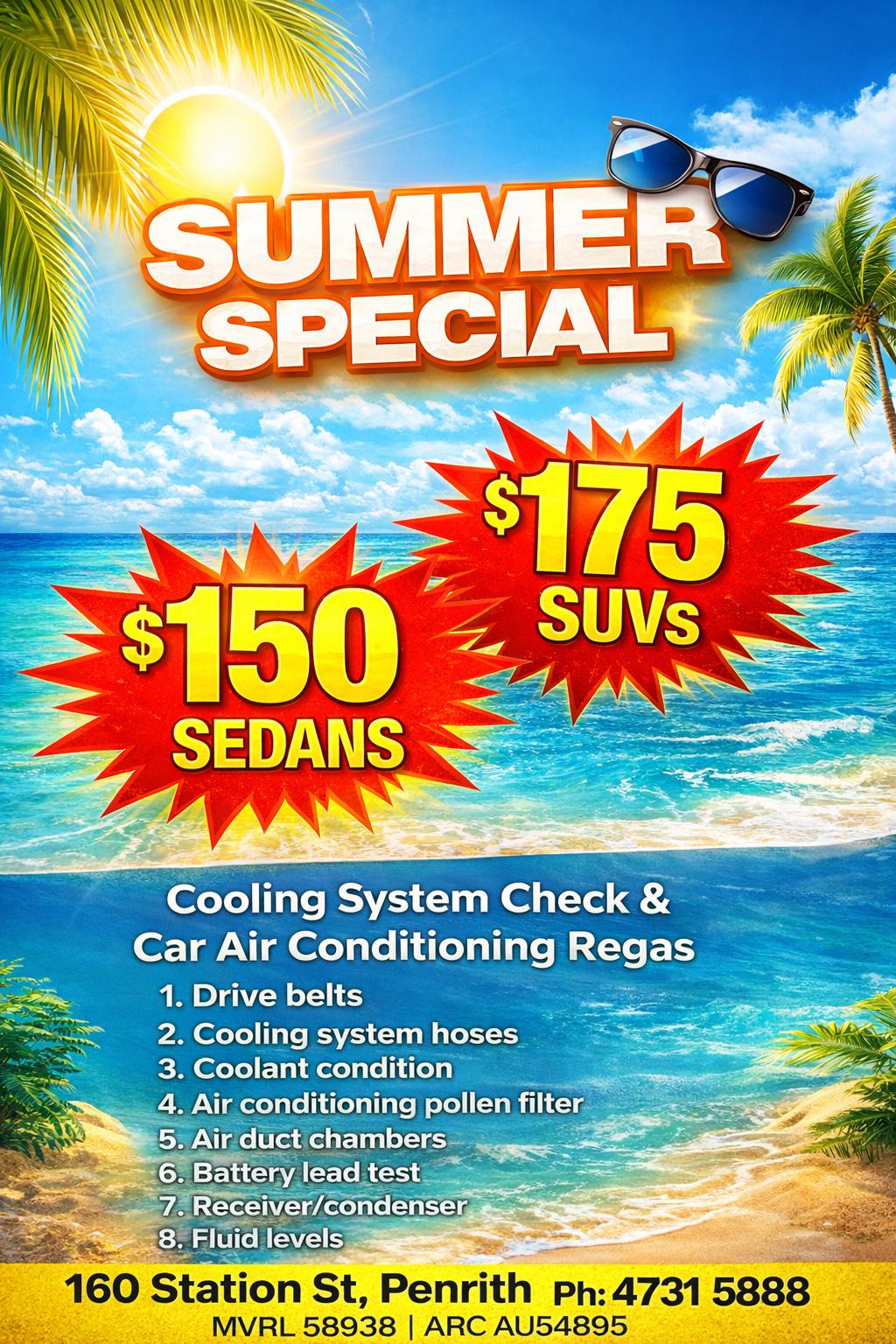 Summer air conditioning service offer in Penrith NSW